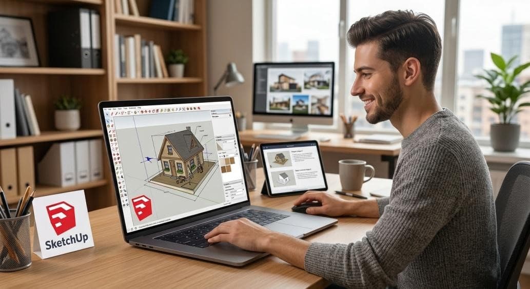 كيف تتعلم SketchUp من الصفر في التصميم ثلاثي الأبعاد؟